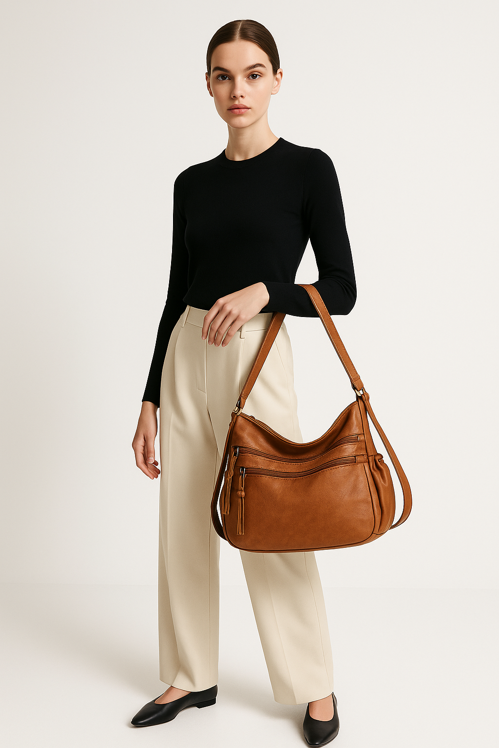 Lässiger Stil Schultertasche